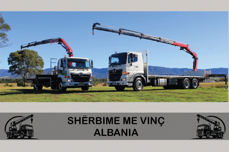 Kamion me vinç për transport të gjeneratorëve, Kamion me vinç për vendosje transformatorësh, Kamion me vinç për pesha nga 1 deri 30 ton, Kamion me vinç për lartësi deri në 50 metra